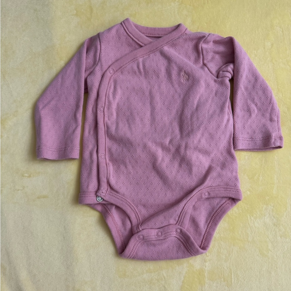 Ralph Lauren Pink Bodysuit Soft Knit One Piece